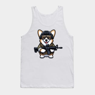 Tactical Corgi Tank Top